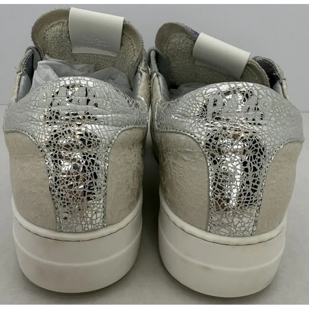 P448 Thea Women's US Size 9-9.5 EU 40 Sneakers Metallic White Multi Shimmer
